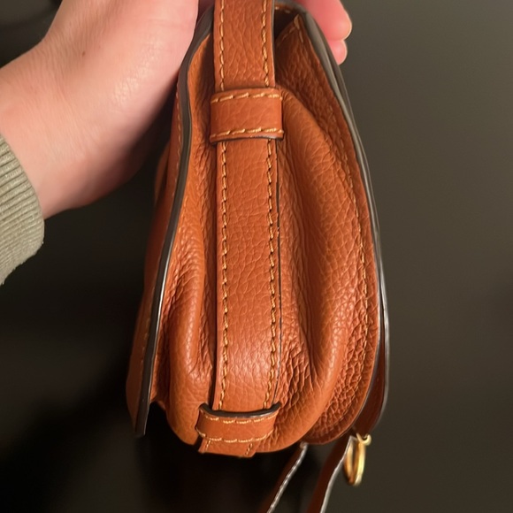 SALE! Chloe Marcie small leather saddle bag, brown/tan - excellent condition! - Picture 9 of 16